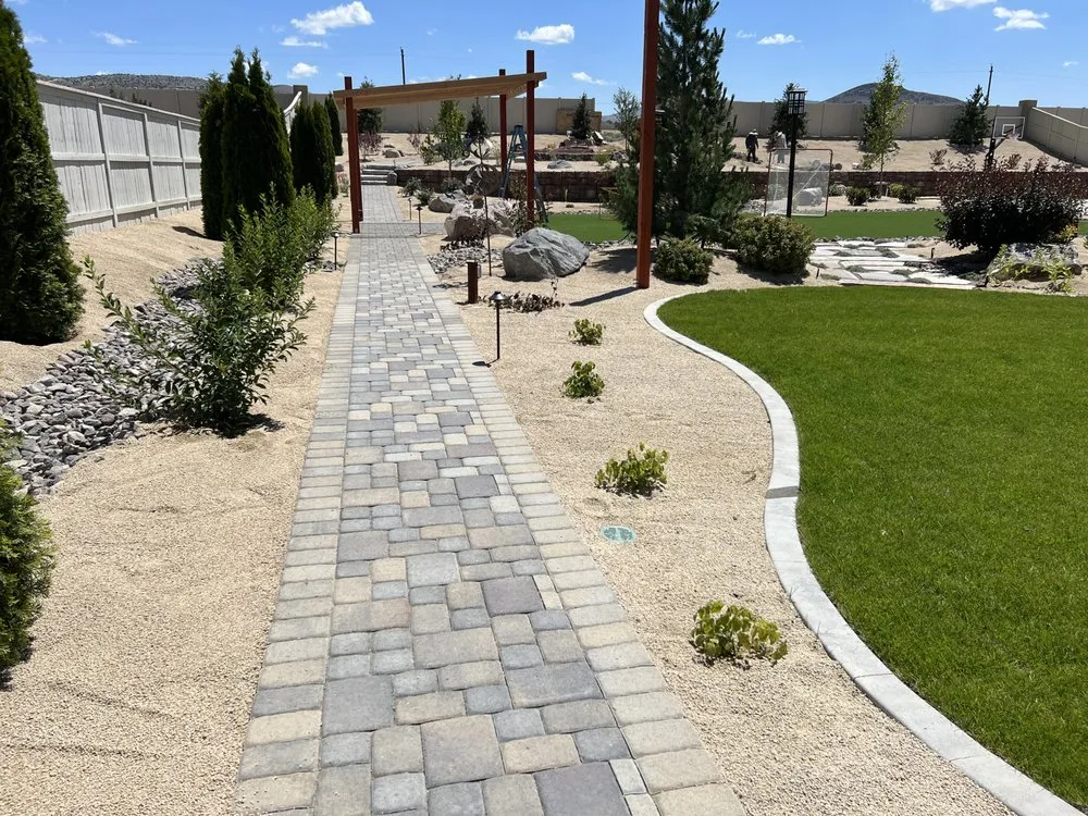 Custom lawn mowing service in Fernley, NV by Life Outside Landscape and Excavation