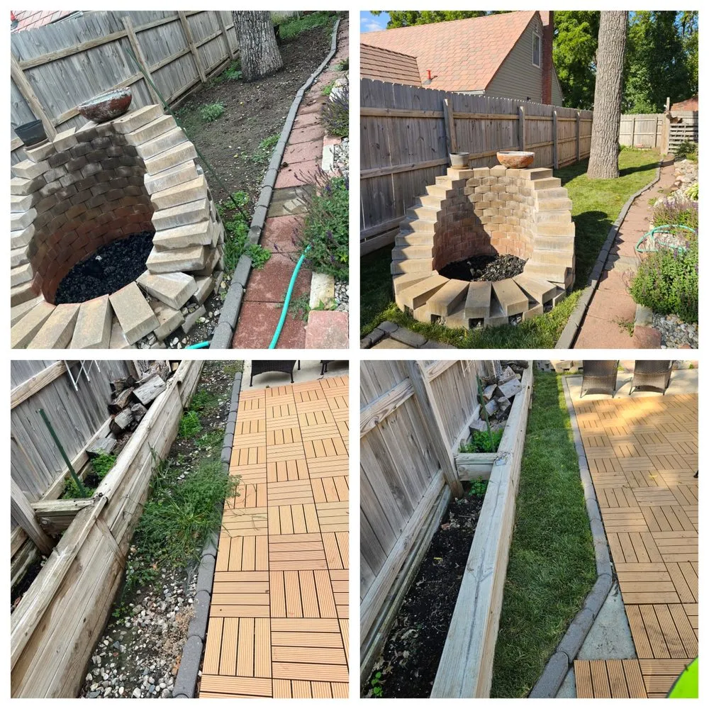 Custom yard maintenance for beautiful yards in Omaha, NE by Light Em Up Construction