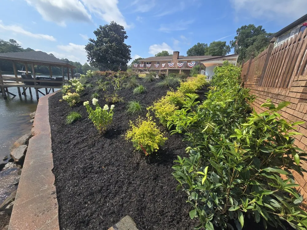 Professional garden landscaping in Leesville, SC by Lighterknot Creek Landscape Design