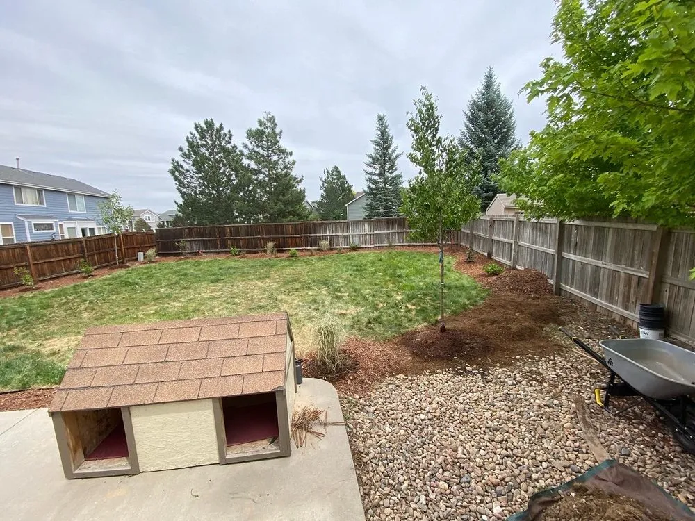 Custom garden landscaping in Aurora, CO by Lighthouse Landscaping