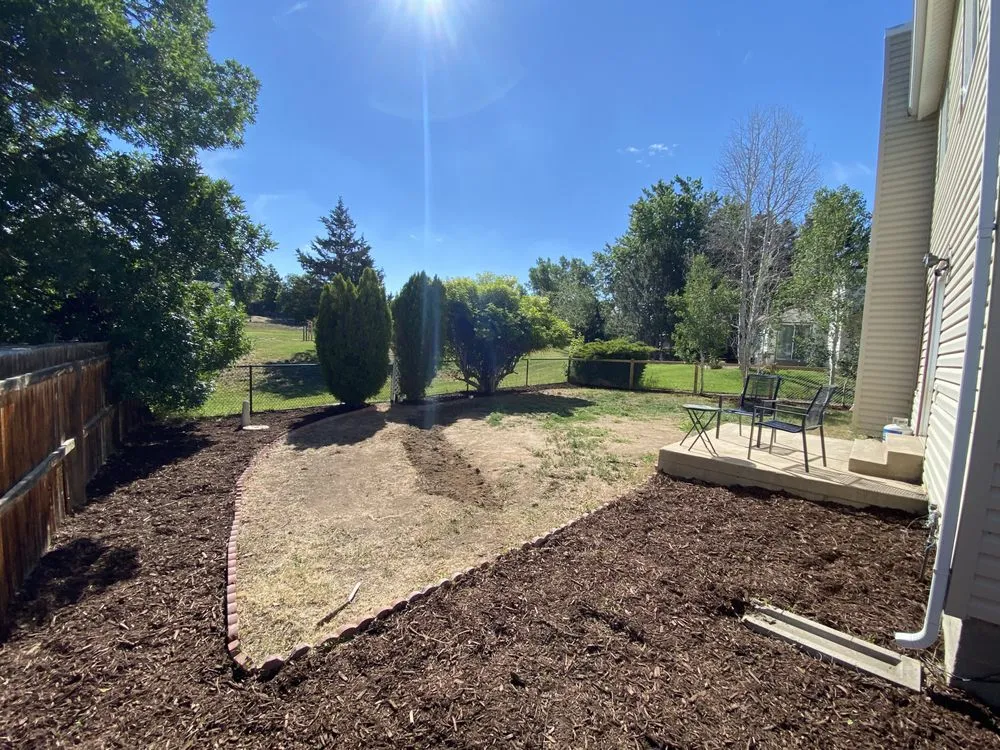 Custom landscape installation in Aurora, CO by Lighthouse Landscaping