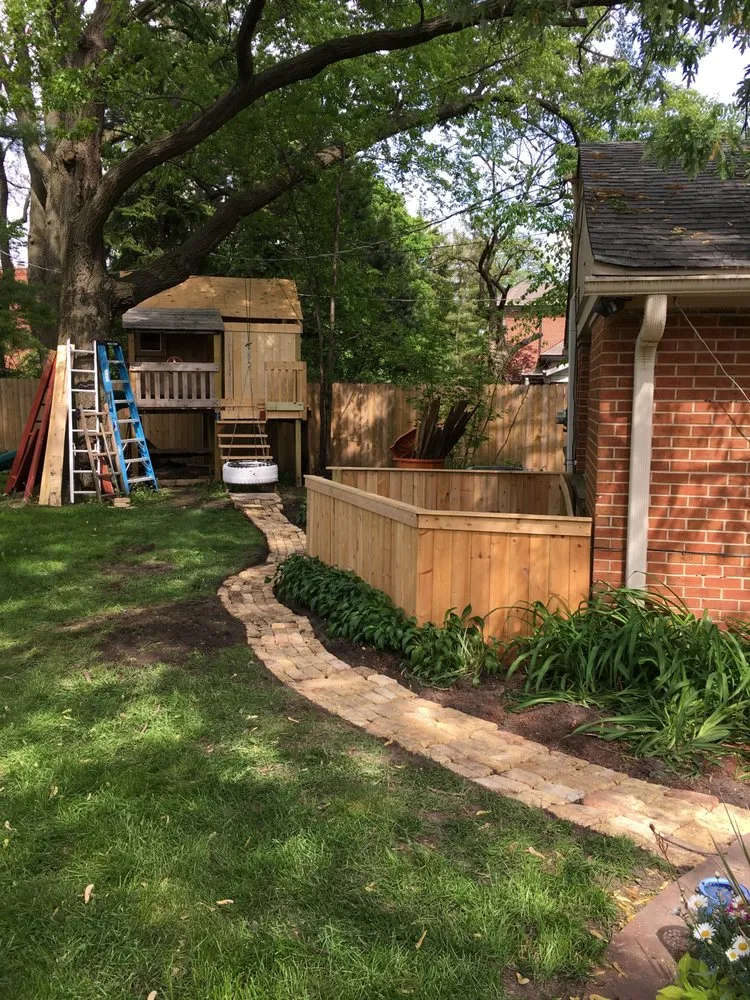 Custom landscape installation in Aurora, CO by Lighthouse Landscaping