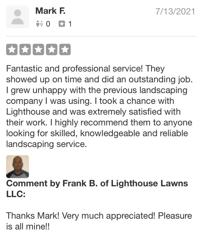 Custom lawn mowing service in Kutztown, PA by Lighthouse Lawns LLC