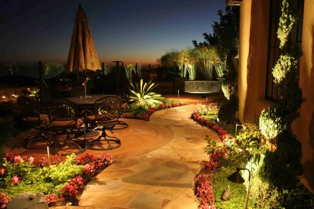 Expert landscape design for beautiful yards across Houston, TX - Lighting by Pros