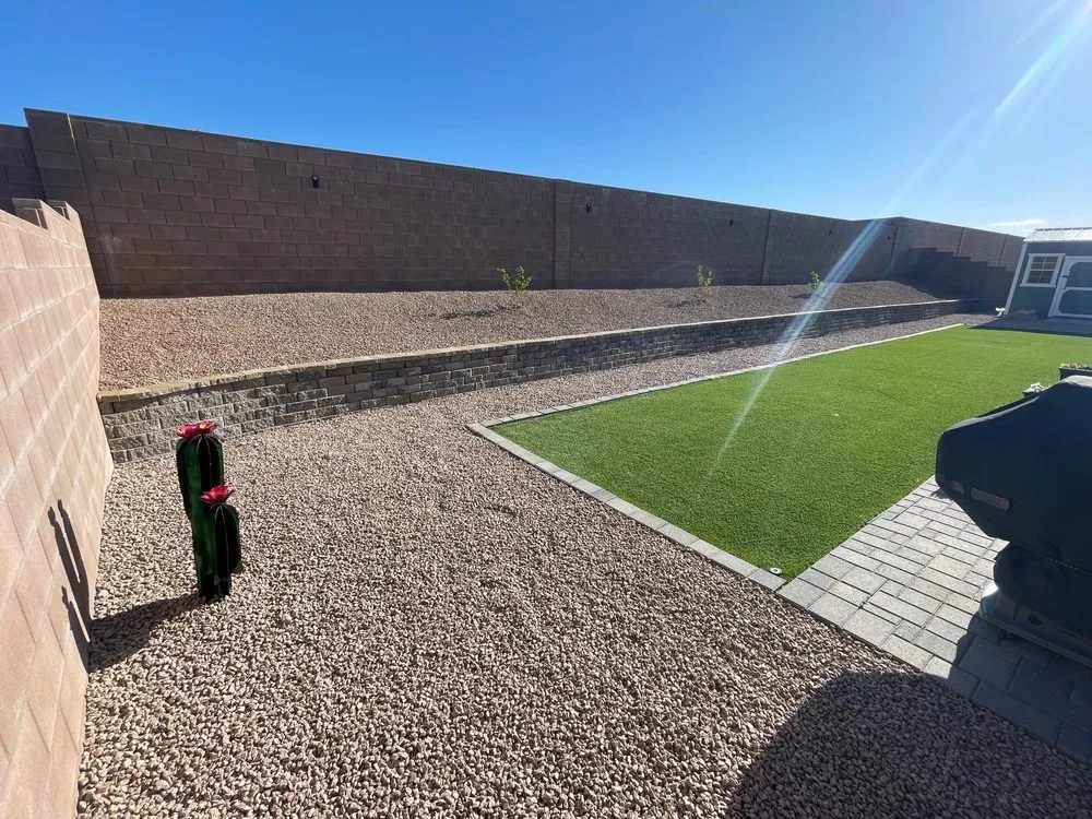 Custom garden landscaping in Kingman, AZ by Lightning Enterprises Landscape