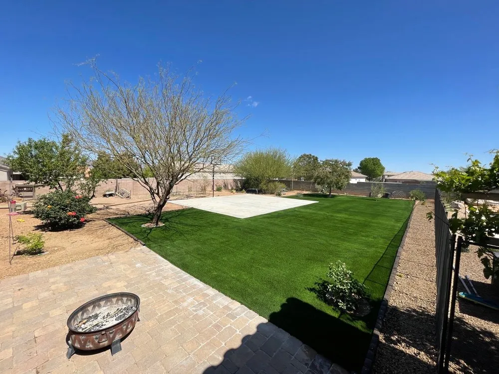 Custom yard cleanup service in Kingman, AZ by Lightning Enterprises Landscape