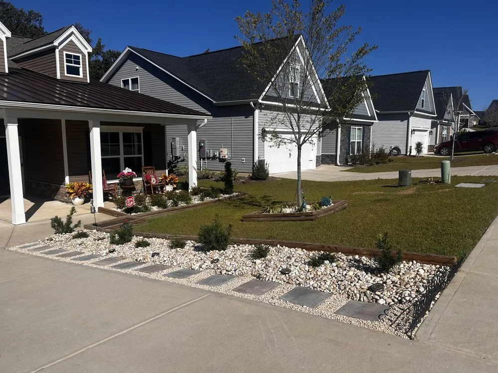 Custom landscape design in Columbia, SC by Lightning Landscaping