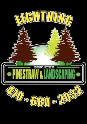 lightning pinestraw & landscaping Logo