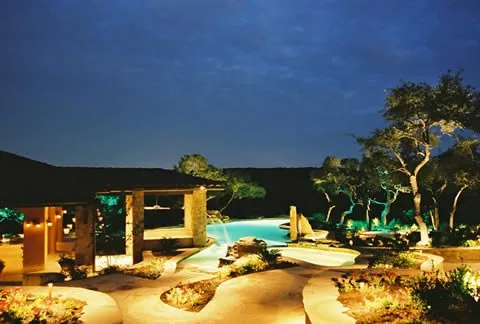Professional residential landscaping in Austin, TX by Lightsculptors