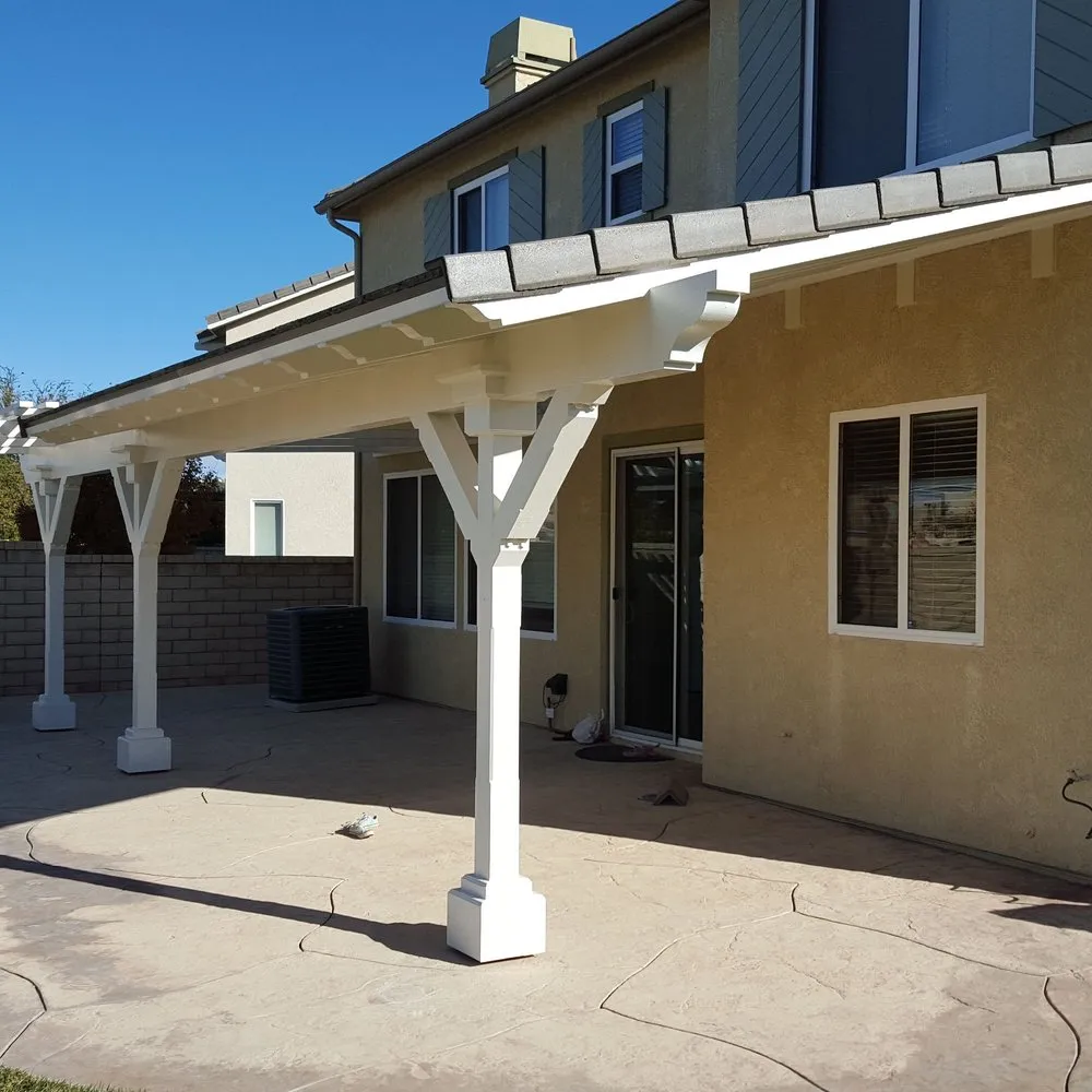 Custom outdoor landscaping in Lancaster, CA by Lightspeed Builders