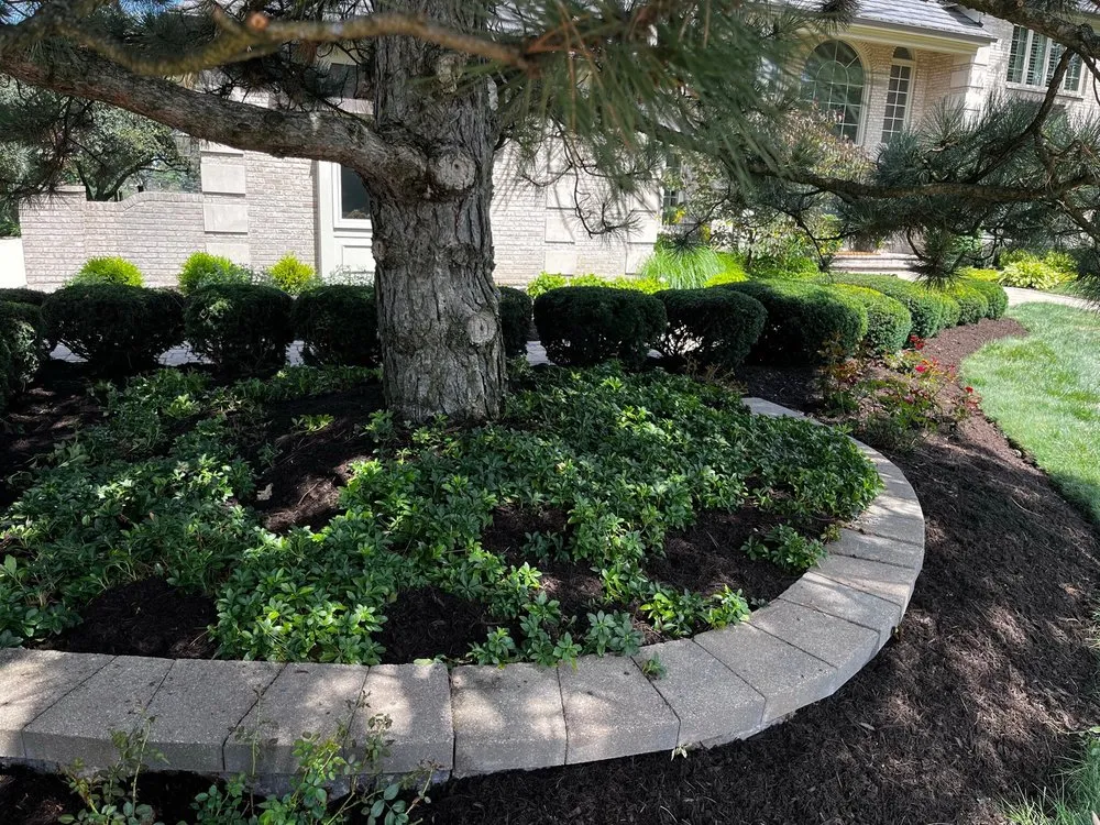 Custom garden landscaping for residential properties in Plainfield, IL by Likes Landscaping