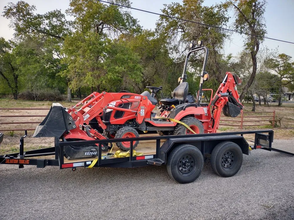 Custom outdoor landscaping in San Antonio, TX by Lil Orange Tractor Services Lawn Care & Landscape Maintenance