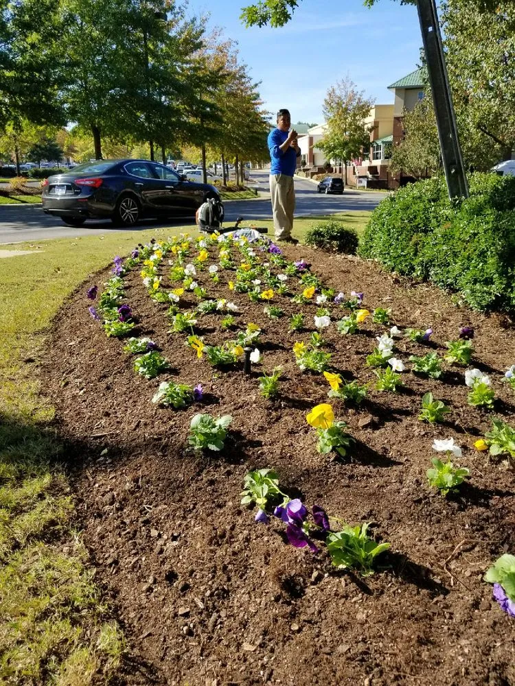 Custom garden landscaping for year-round maintenance in Durham, NC by Lilies Landscaping