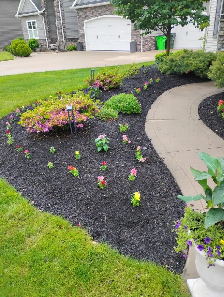 Local garden landscaping for beautiful yards in Canton, OH by Lilly Irrigation Maintenance