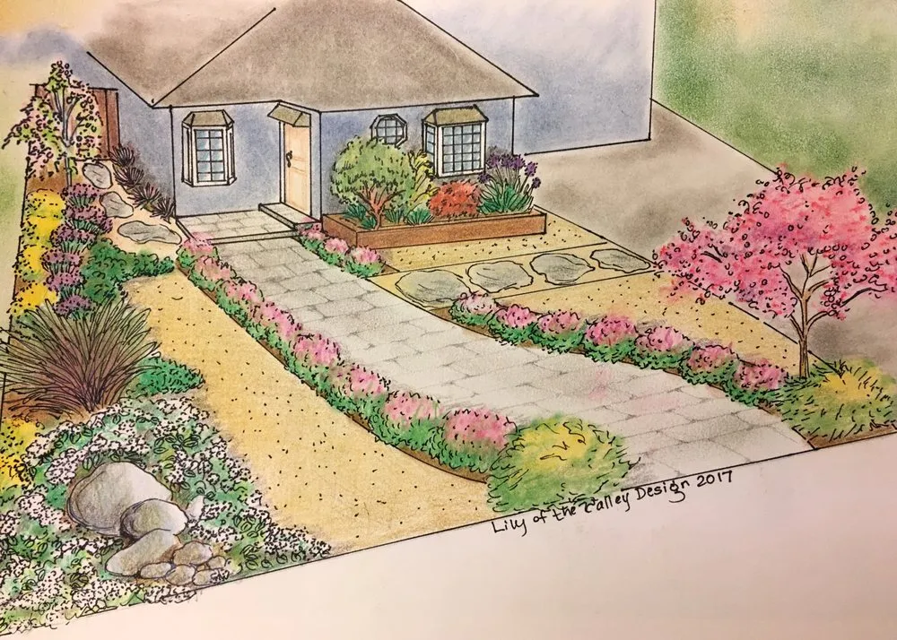 Expert landscape installation in Redwood City, CA by Lily of the Valley Design
