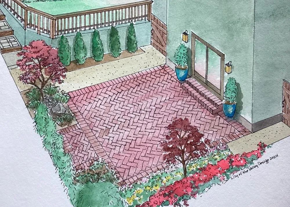 Trusted garden landscaping in Redwood City, CA by Lily of the Valley Design