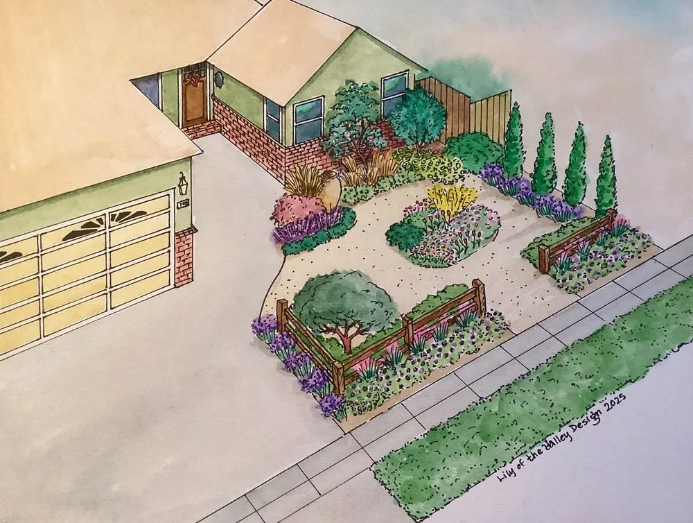 Expert garden landscaping in Redwood City, CA by Lily of the Valley Design