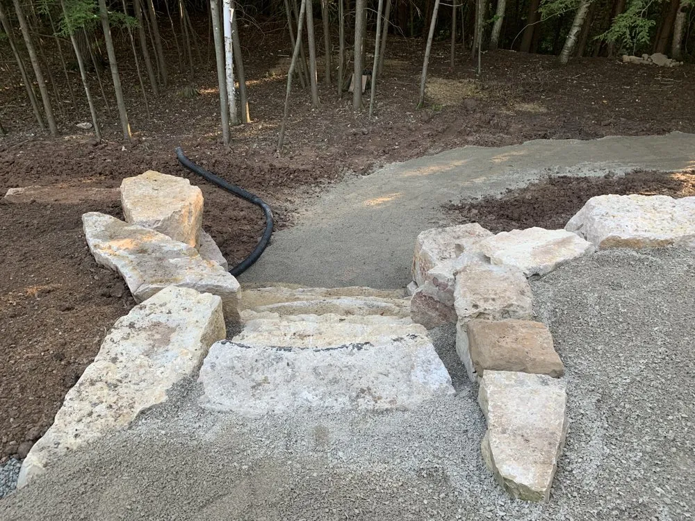 Affordable landscape installation in Greenleaf, WI - Limestone creations
