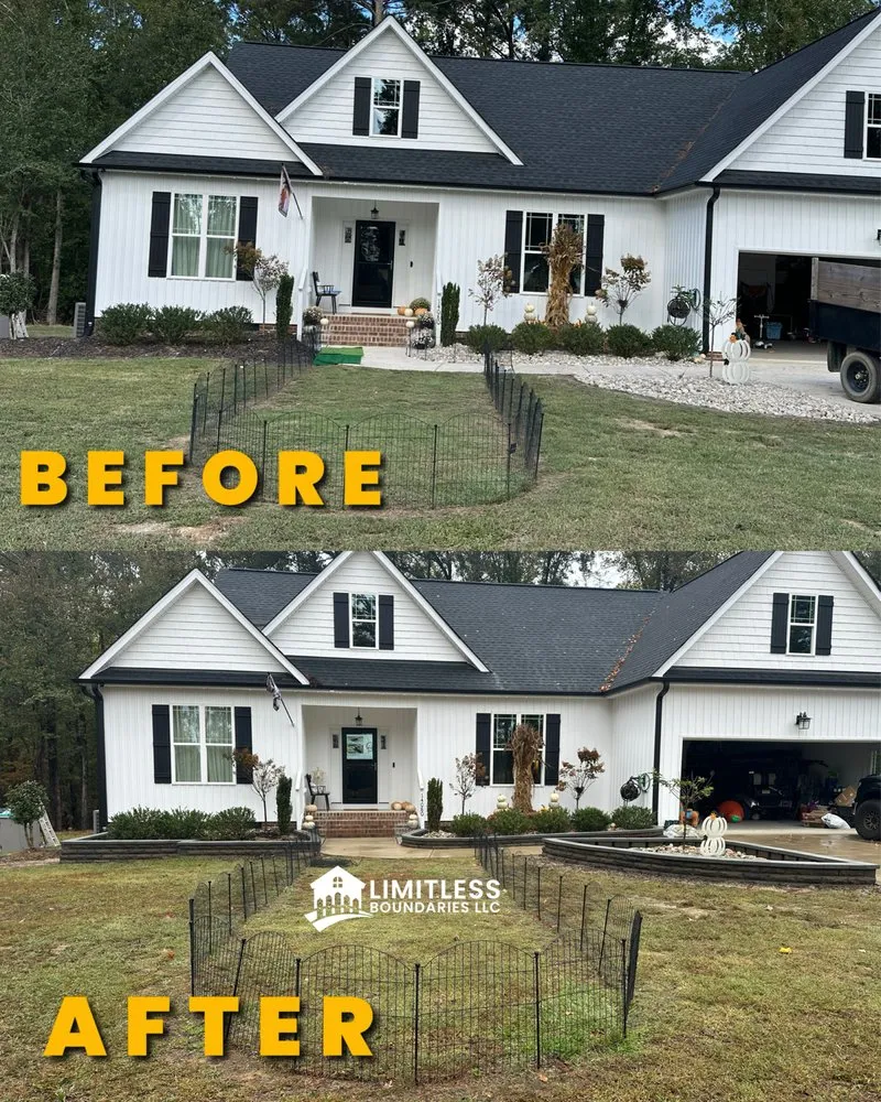 Custom residential landscaping in Garner, NC - Limitless Boundaries