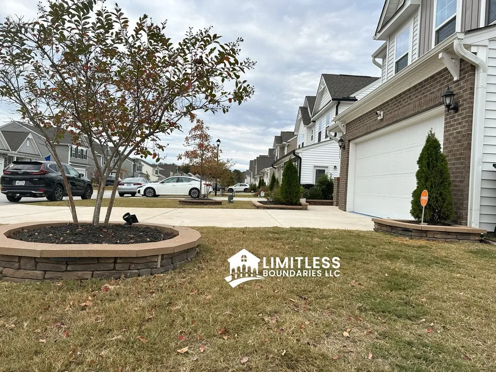 Affordable residential landscaping in Garner, NC by Limitless Boundaries