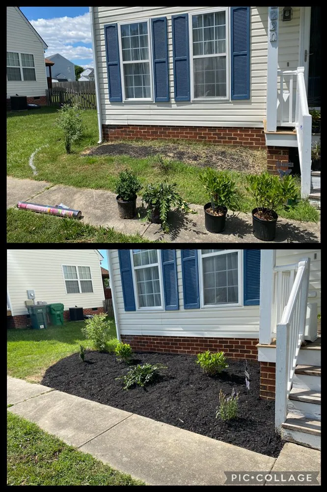 Custom yard cleanup service in Glen Allen, VA by Limitless Landscaping