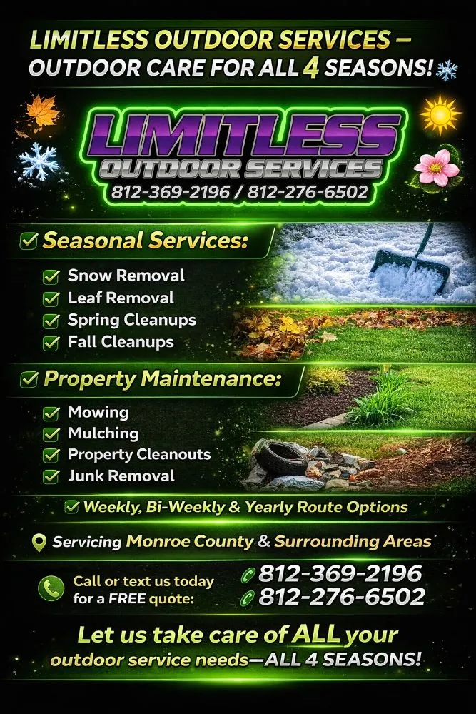 Reliable yard maintenance in Bloomington, IN - Limitless Outdoor Services