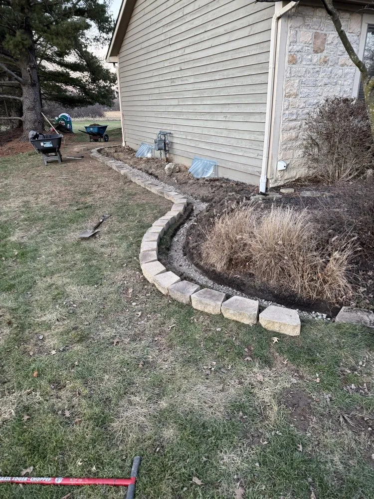 Affordable landscaping services for homes in Westerville, OH by Line It Up Lawn Care