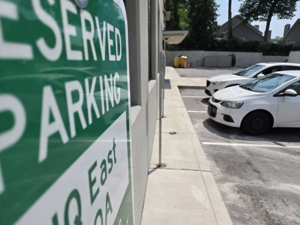 Local landscape installation in Edwardsburg, MI - Line King Striping