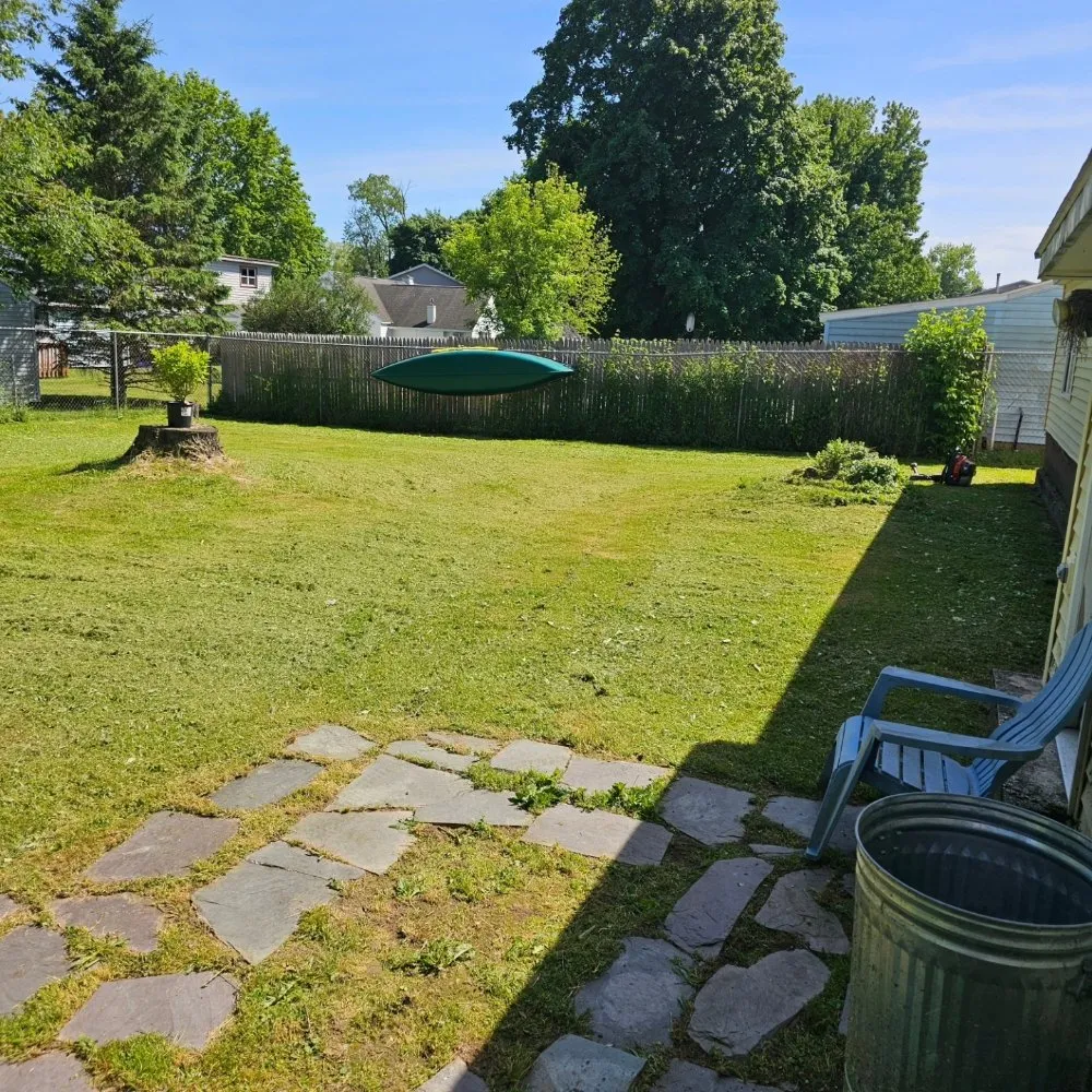Local yard cleanup service for homes in Frankfort, NY by Linebeck & Maggio Lawncare