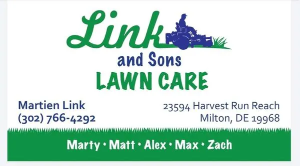 Link and Sons Lawn Care Logo