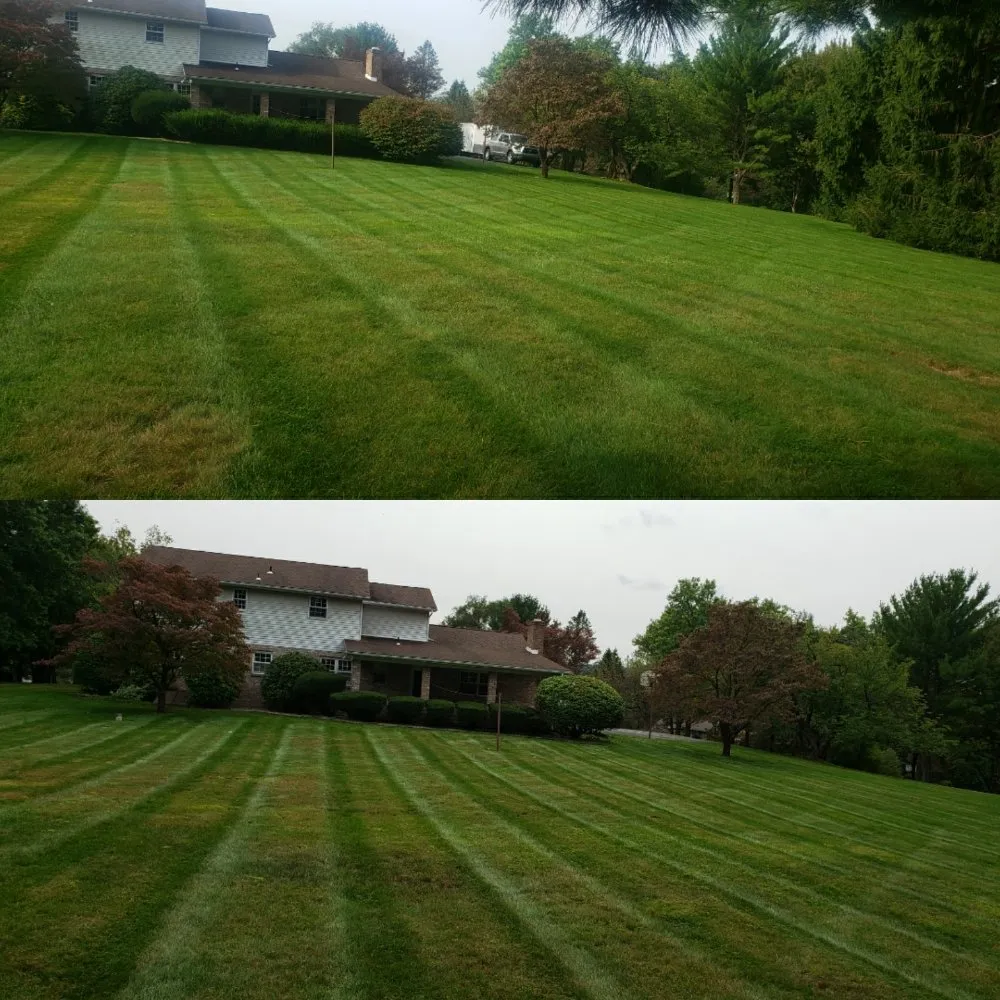 Custom outdoor landscaping for outdoor upgrades in Catasauqua, PA by Links Lawn Care