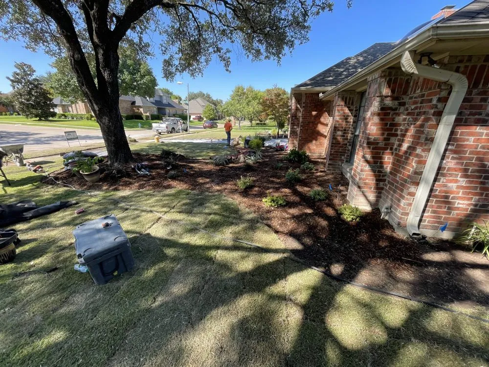 Custom landscape design in Parker, TX - Lion Crown Enterprise