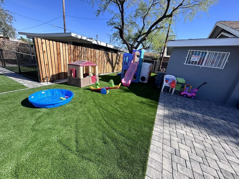 Custom outdoor landscaping with custom design across Tempe, AZ - Lion Landscaping Arizona