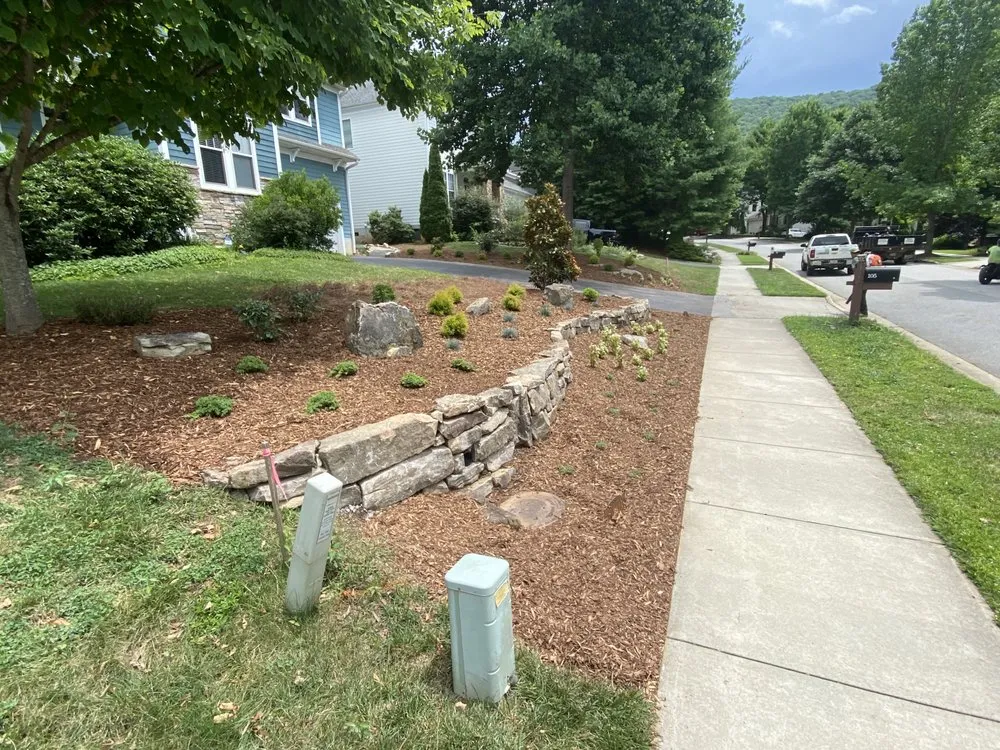 Custom yard maintenance in Flat Rock, NC by Lion Stone Construction