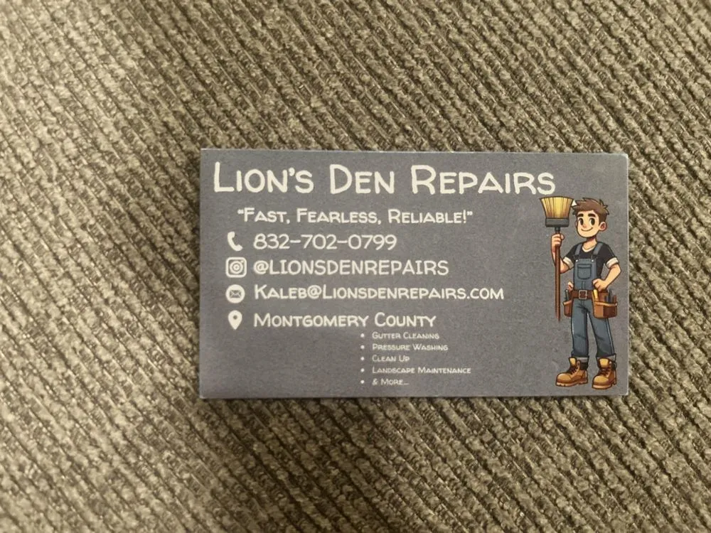Local yard maintenance for outdoor upgrades in Montgomery, TX by Lions Den Repairs