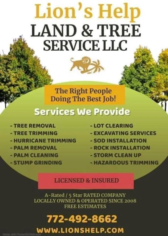 Trusted residential landscaping experts serving Vero Beach, FL - Lion's Help Land and Tree Service