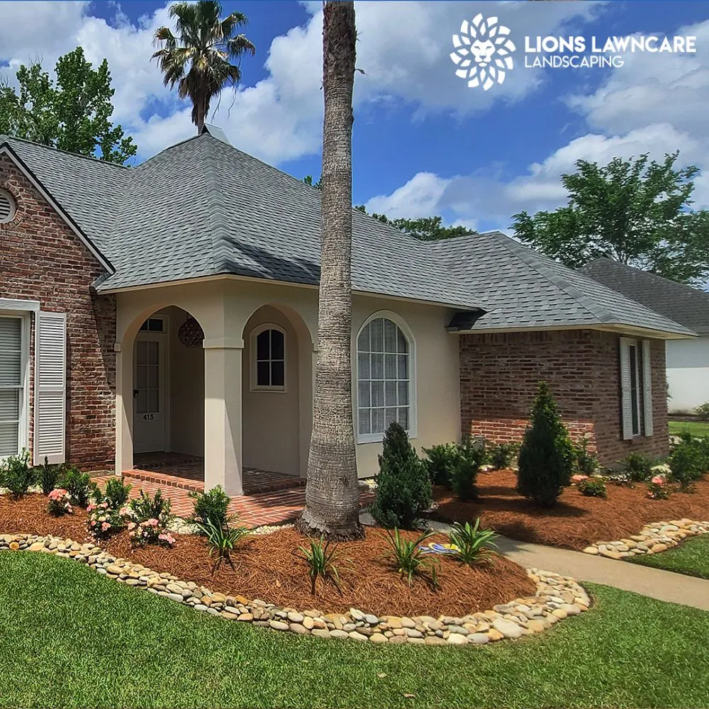 Professional landscape design for residential properties in Baton Rouge, LA by Lions Landscaping
