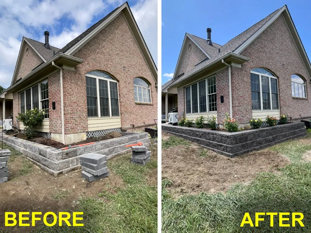 Local landscape installation in Middletown, OH by Lions Tree & Landscaping