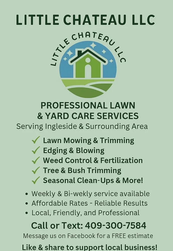 Expert lawn mowing service near you across Ingleside, TX - Little Chateau