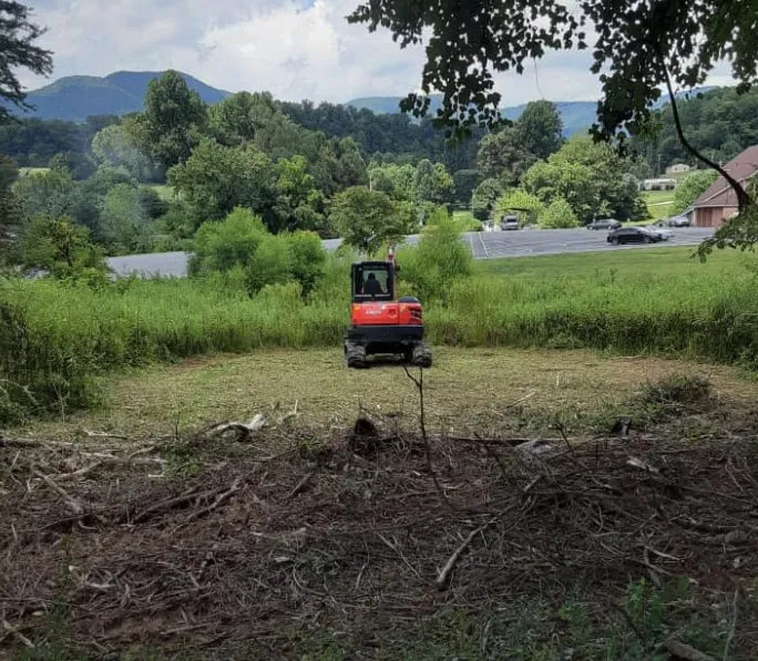 Affordable landscape installation experts serving SYLVA, NC - Little Foot Brush Cutting & Excavating