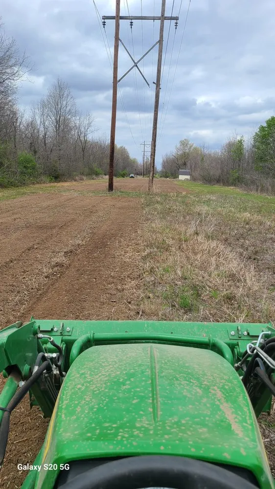 Custom landscape design in Okmulgee, OK - Little Green Machine Tractor