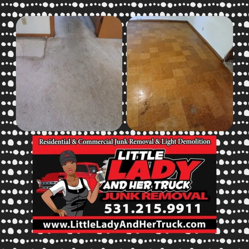Custom residential landscaping with custom design across Omaha, NE - Little Lady & Her Truck Light Hauling Services