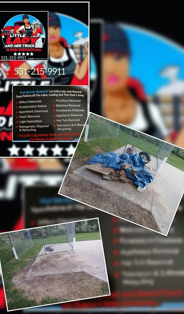 Local residential landscaping in Omaha, NE by Little Lady & Her Truck Light Hauling Services