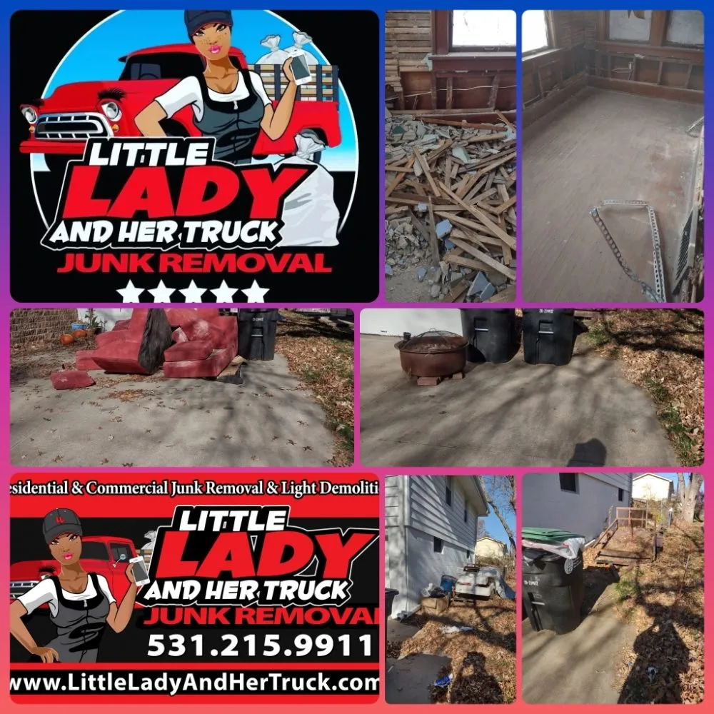 Top-rated yard cleanup service with custom design across Omaha, NE - Little Lady & Her Truck Light Hauling Services