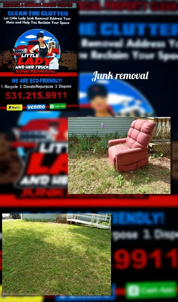 Professional landscape installation with custom design in Omaha, NE by Little Lady & Her Truck Light Hauling Services