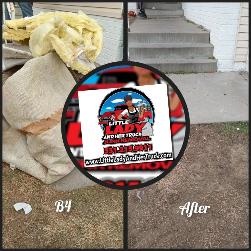 Top-rated outdoor landscaping in Omaha, NE by Little Lady & Her Truck Light Hauling Services