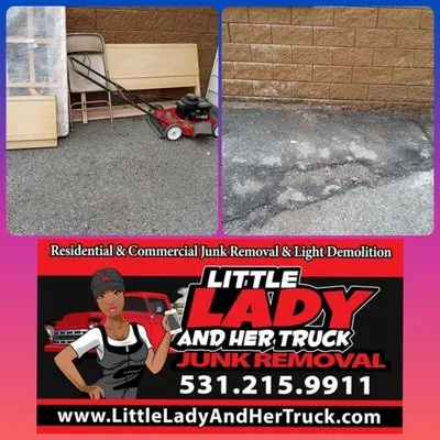 Little Lady & Her Truck Light Hauling Services Logo