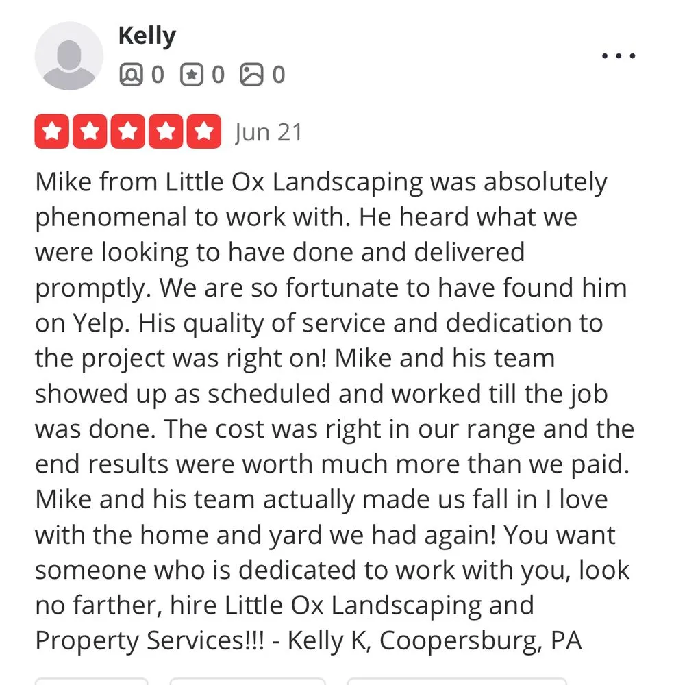 Trusted lawn care service experts serving Fountain Hill, PA - Little Ox Landscaping and Property Services