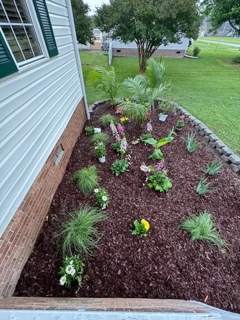 Trusted garden landscaping for homes in Elizabeth City, NC by Little Red Tractor