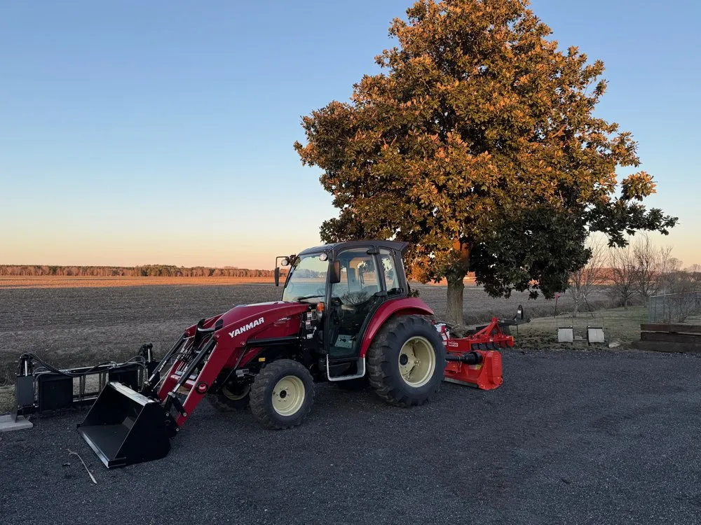 Professional landscape installation for beautiful yards in Elizabeth City, NC by Little Red Tractor